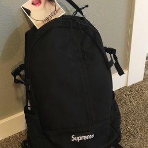 Supreme spring 2018 black backpack